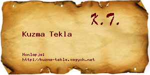 Kuzma Tekla névjegykártya